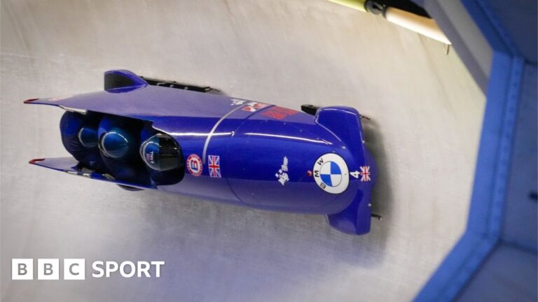 British four-a-side bobsleigh team wins bronze medal at World Cup – BBC