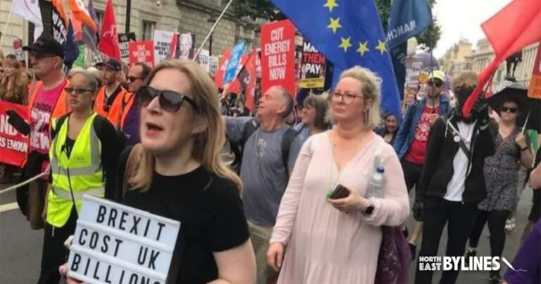 Brexit Day in London with National Rejoin March