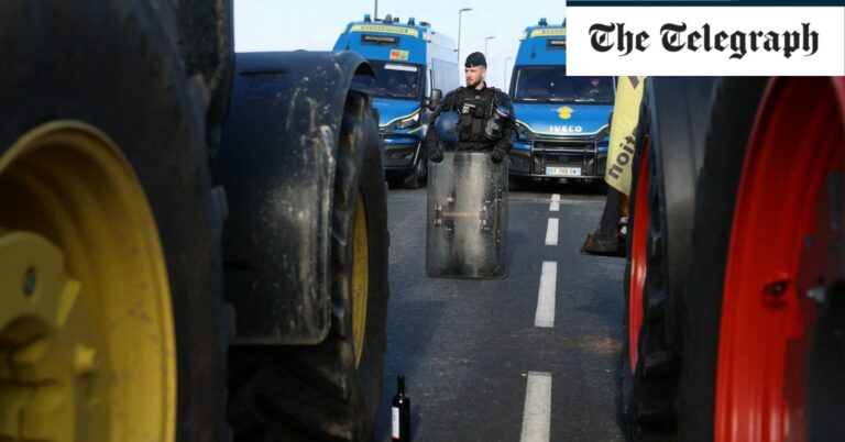 French farmers evade police and stop world’s biggest food market