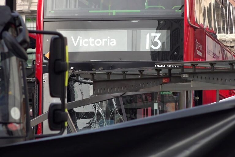 Pedestrian dies after being hit by bus near London’s Victoria Station