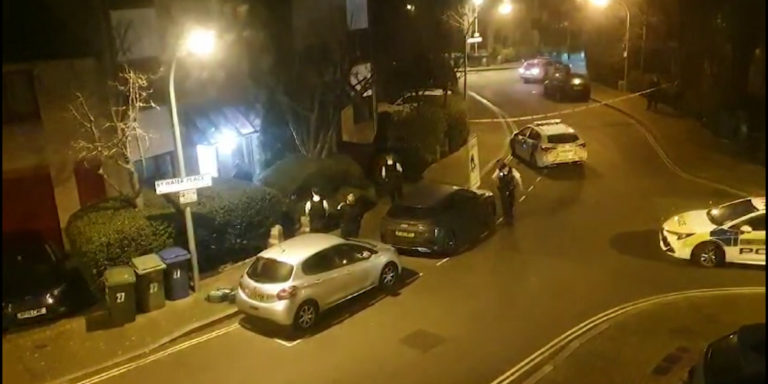 The moment police swarm a house in south-east London and shoot dead a man ‘armed with a crossbow’