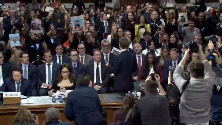 Big tech executives appear at Senate hearing to defend social media’s impact on teens