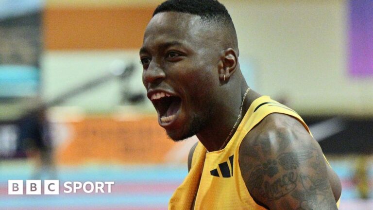 Grant Holloway breaks his 60m hurdles world record at US Indoor Championships – BBC