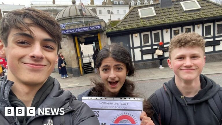 ‘Tubathon’ teenagers visit 271 London Underground stations