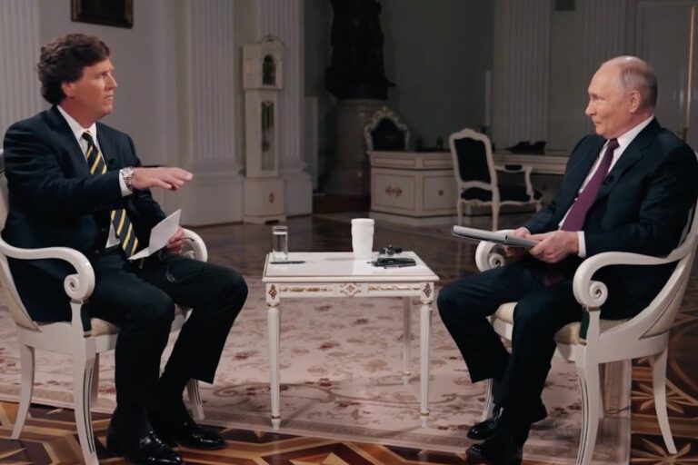 Putin complains of Tucker Carlson’s ‘aggressive’ and lack of ‘sharp’ questions
