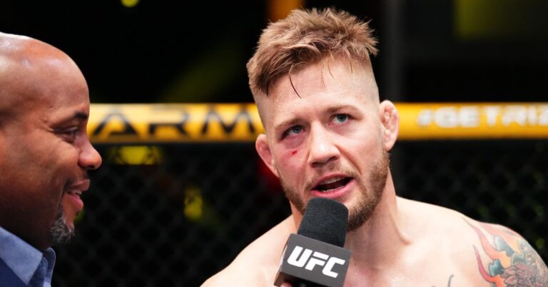 Video: Charles Radke demands payment for interview, gets silence from reporters at UFC Vegas 85