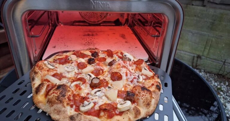 We tried Ninja’s pizza oven, the ultimate multi-functional outdoor cooking gadget.