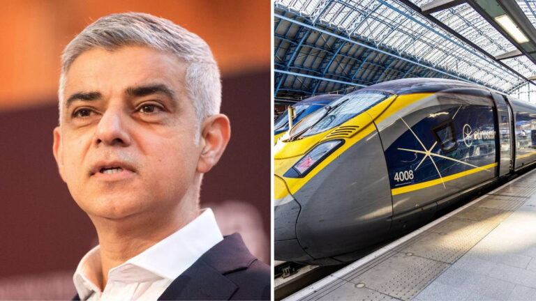 Prime Minister Sadiq Khan calls on ministers to block post-Brexit border checks caused by Eurostar.