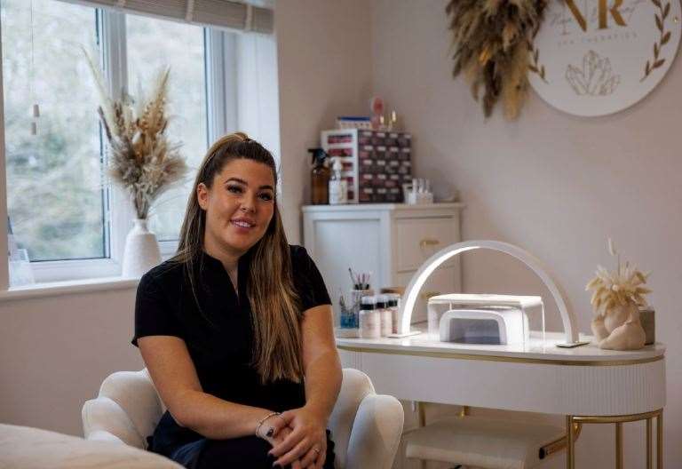 Georgia Ring, a beauty therapist from Bury St Edmunds, is happy with the move to larger premises at Nair’s Retreat.