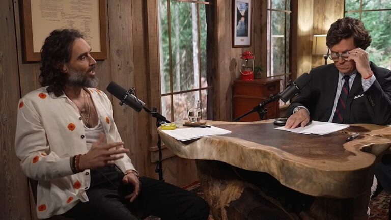 Home Secretary James Cleverley warns Russell Brand’s interview with Tucker Carlson may not have been ‘appropriate’