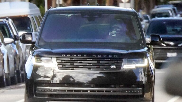 Meghan Markle breaks from the shadows and smiles near her $14 million Montecito home as Prince Harry returns from London after meeting King Charles, who has been diagnosed with cancer.