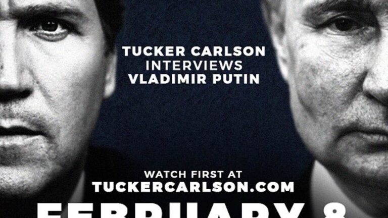 Tucker Carlson announces controversial interview with President Putin will be aired Thursday at 6pm EST on his website and on X