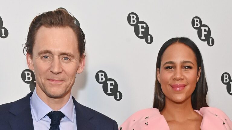 Zawi Ashton and Tom Hiddleston show off their loved-up looks as they attend the BFI Chairman’s Dinner in London