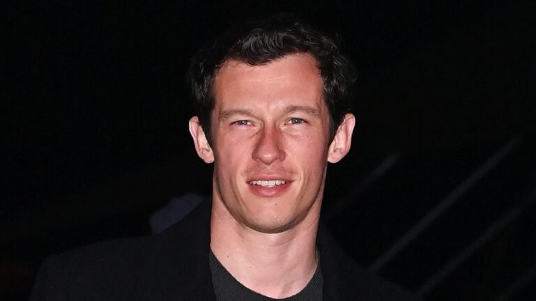 Callum Turner looks stylish at the Burberry show without new girlfriend Dua Lipa during London Fashion Week
