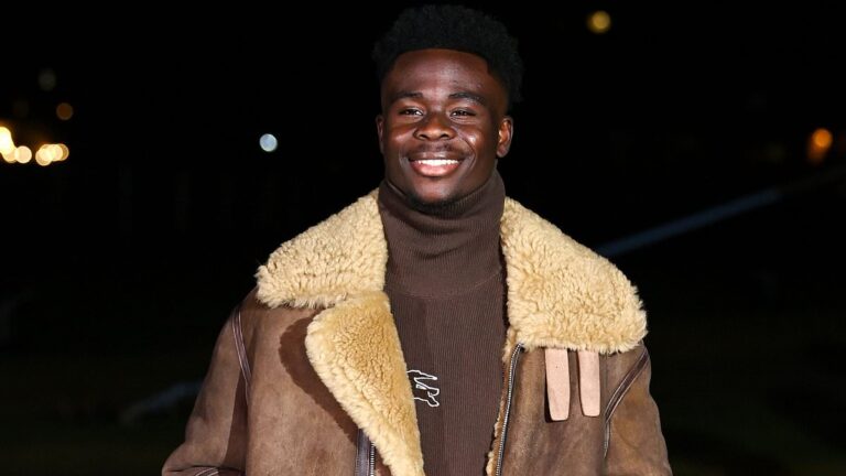 Son Heung-min and Bukayo Saka put aside their north London rivalry to attend the Burberry show at London Fashion Week alongside Dele Alli and many other soccer stars