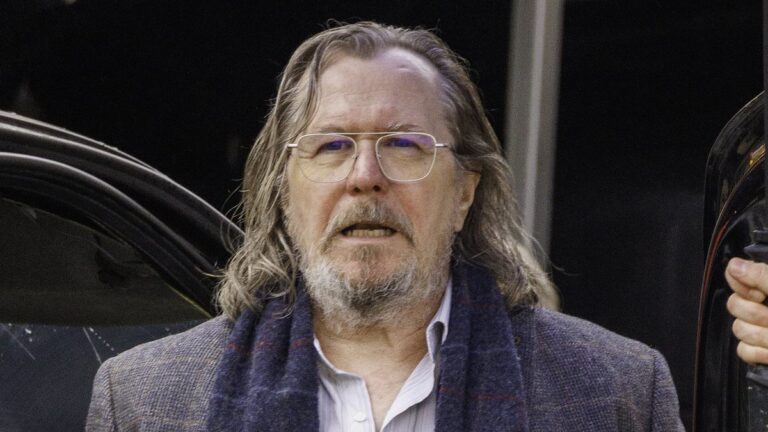 He’s a very slow horse!Gary Oldman’s black taxi breaks down while filming Series 5 for the first time in rainy London
