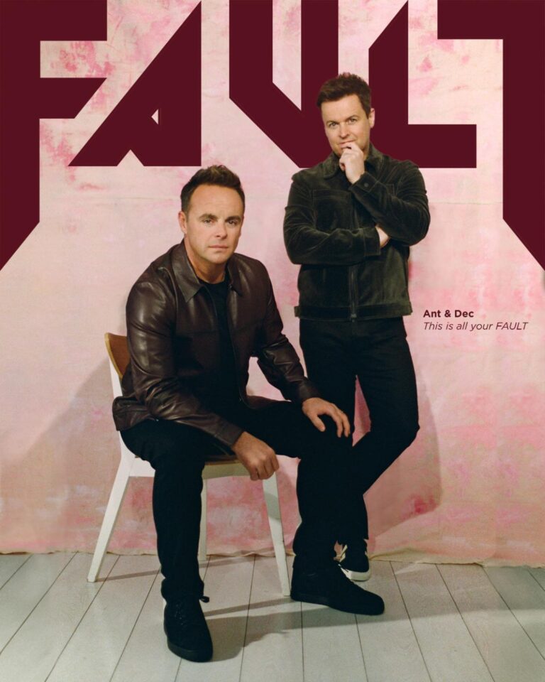 Ant & Dec FAULT magazine cover shoot and interview