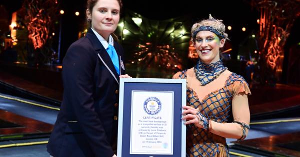 Ascot-born Cirque du Soleil star sets Guinness World Record