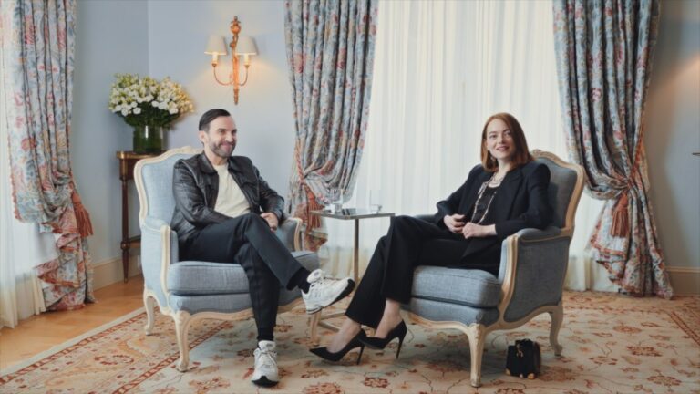 Emma Stone unites with Nicolas Ghesquière in YouTube interview