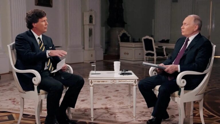 Putin mocked Tucker Carlson a few days after the interview, saying, “I didn’t have enough fun…”