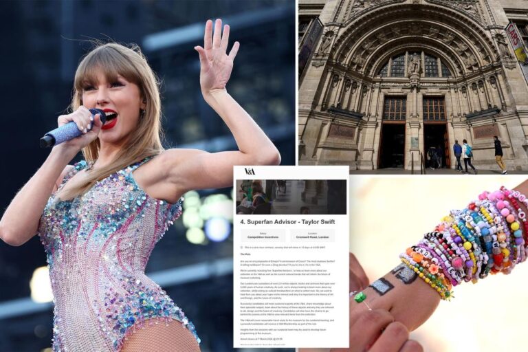 Top London museums looking for Taylor Swift consultants