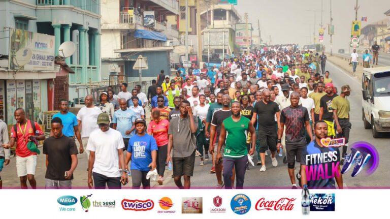 Hundreds of Kumasi residents participate in 2nd annual Luv FM Fitness Walk