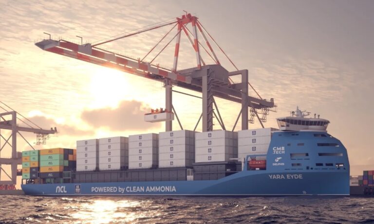 CMB.TECH owns the first ammonia-fueled boxship