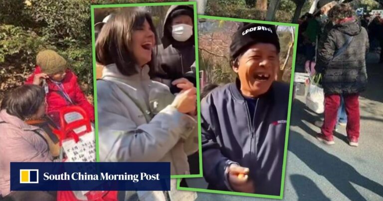 ‘Eating soft grass’: Spanish influencer, 25, gets a taste of Chinese matchmaking culture when a 50-year-old man proposes to her in a Shanghai park