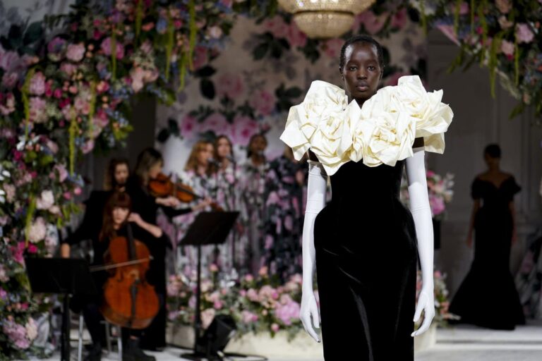 Richard Quinn pays homage to Victorian women at London Fashion Week