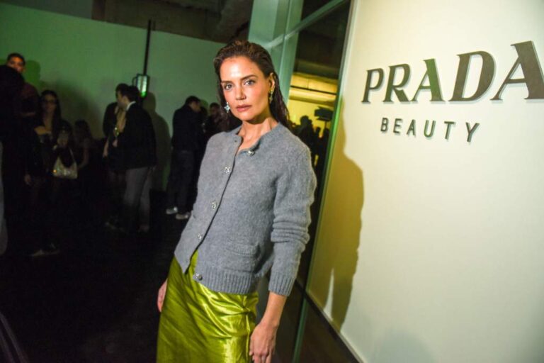 Sofia Richie Grainge and Katie Holmes at Prada Beauty NYFW Party