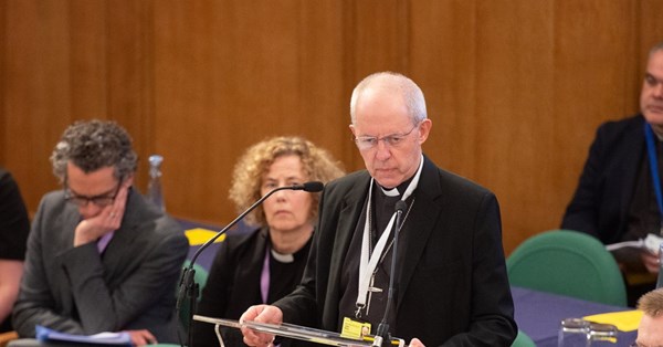 Despite the world situation, Welby tells Synod that the Church will continue to work internally.