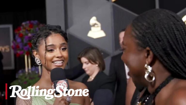 Grammy Awards 2024 Red Carpet Interview: Caroline Polachek, Peso Pluma