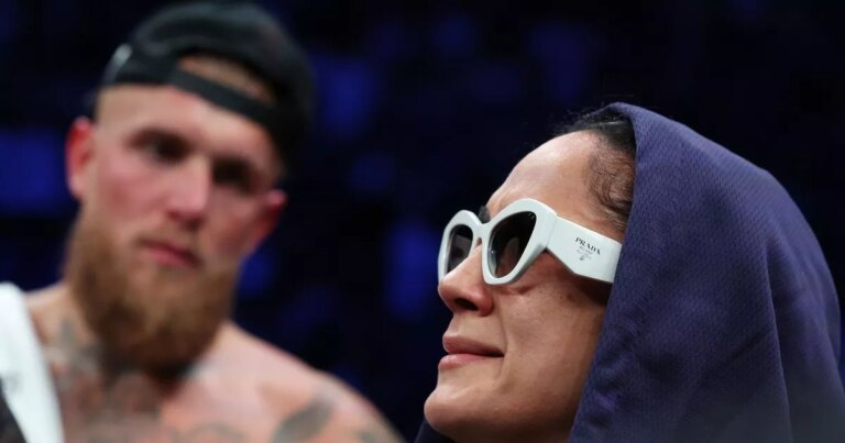 Amanda Serrano’s world title fight was called off immediately after Jake Paul won by KO.