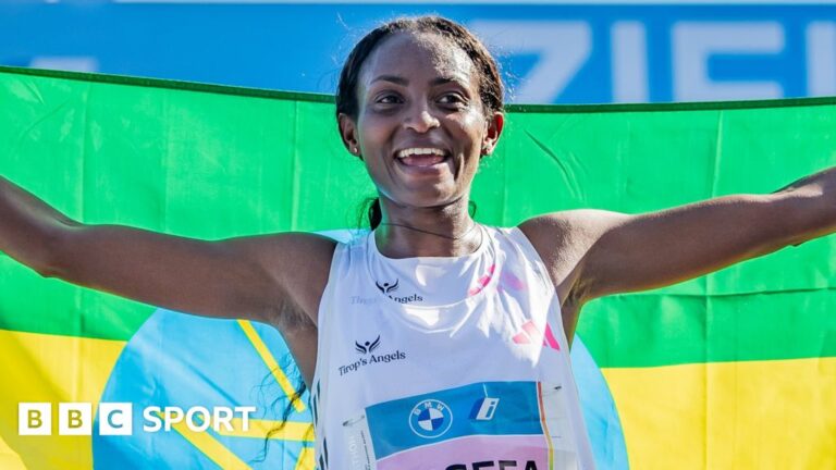 London Marathon 2024: World record holder Tigst Assefa leads the women’s elite division