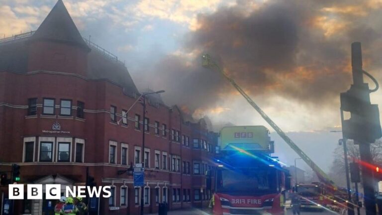 Forest Gate: Police station fire extinguished but roof ‘completely destroyed’