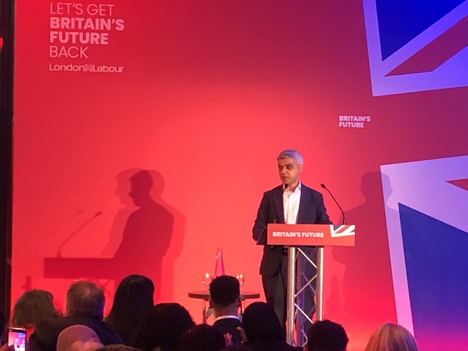Sadiq Khan warns of risk to London from Conservative ‘far-right’ politicians