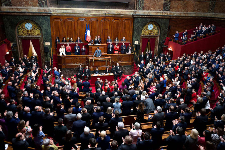 France is the first country in the world to enshrine the freedom to have an abortion in its constitution