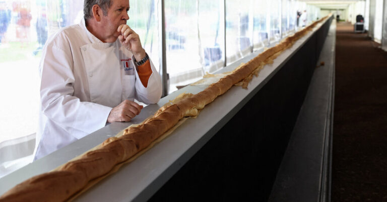 The world’s longest baguette is baked in France