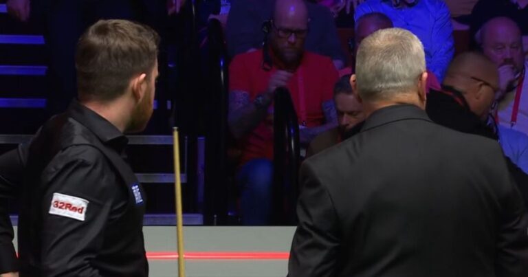 Referee calls off World Snooker Championship final after fan falls ill and game is delayed