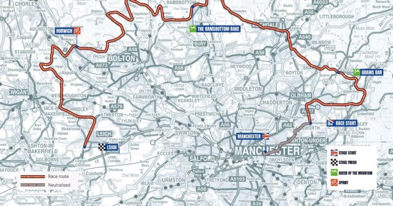 Tour of Britain women’s race route revealed, bringing together the world’s strongest teams in Greater Manchester
