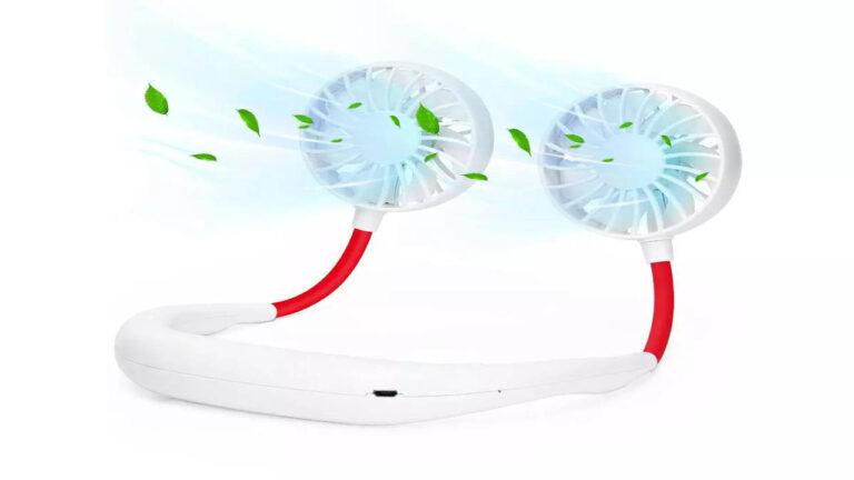 Gadgets to keep you cool this summer, including fan-equipped masks, USB-powered portable fans, and miniature car refrigerators.
