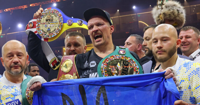 Ukraine’s Oleksandr Usyk becomes undisputed world heavyweight champion