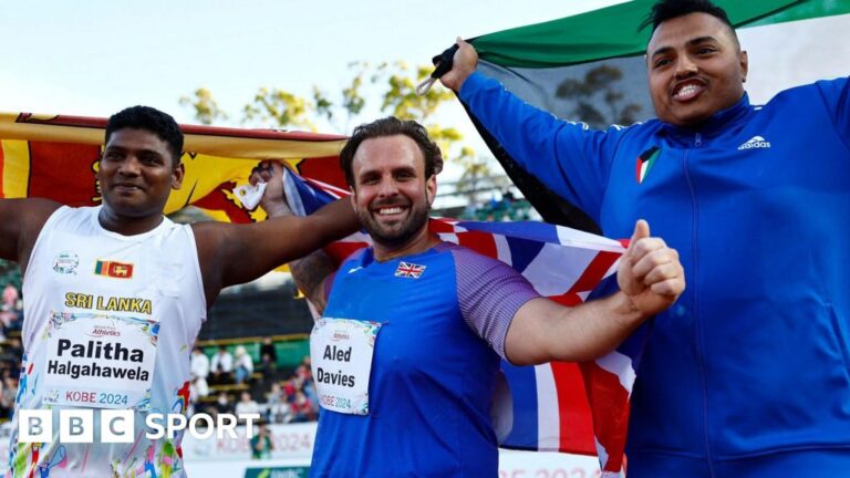 World Para Athletics Championships: Aled Davis wins sixth consecutive F63 shot put title