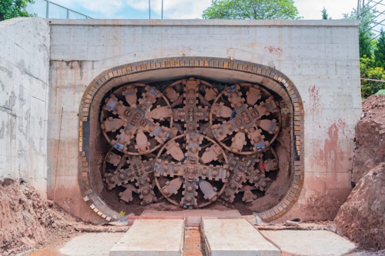 The world’s first square pipe jack TBM for hard rock passes through a road project in China