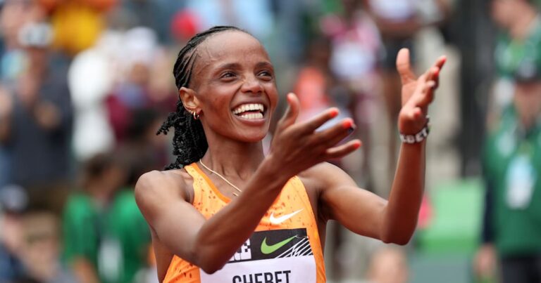 Beatrice Chebet breaks women’s 10,000m world record