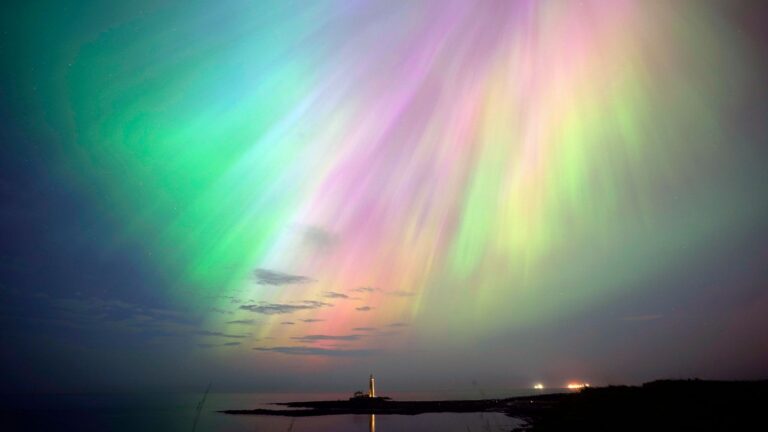 Northern lights brighten skies across the UK and around the world – see the best pictures here | UK News