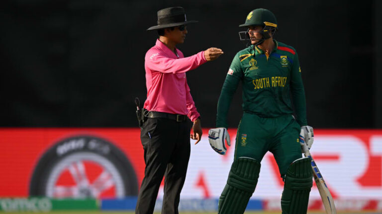 History is made as the umpire for the opening game of the T20 World Cup.