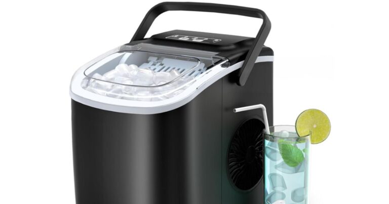 A shopper will “never buy ice from the supermarket again” after buying an Amazon gadget that makes ice without the need for a freezer