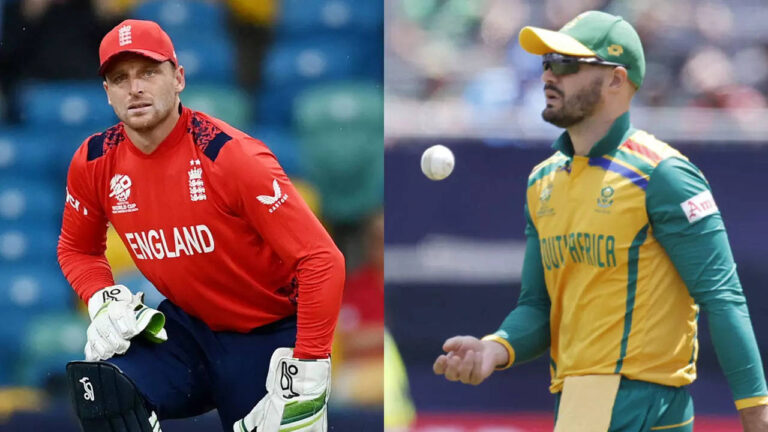 ENG vs SA live score, T20 World Cup 2024: England win the toss and choose to bowl against South Africa in the crucial Super 8 showdown