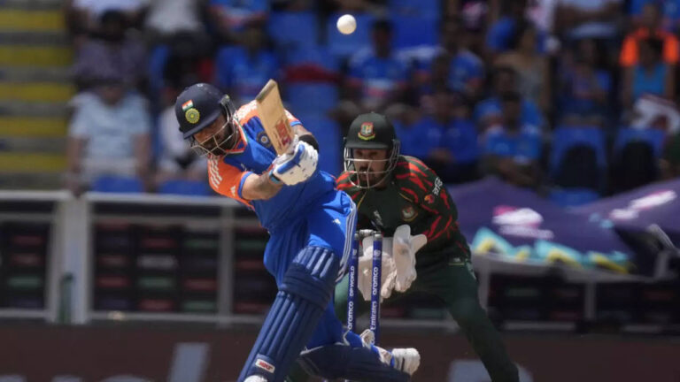India vs Bangladesh live score, T20 World Cup 2024: Virat Kohli falls to powerful blow; India loses by 2 runs to Bangladesh